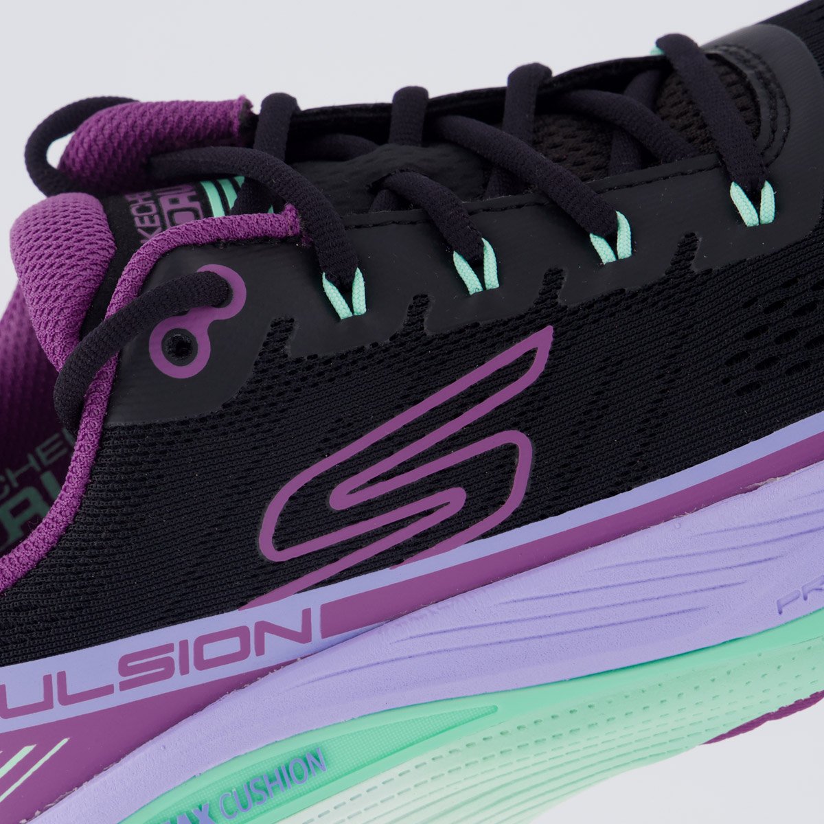 Tênis Skechers Max Cushioning Propulsion Feminino Roxo Preto/Roxo 7
