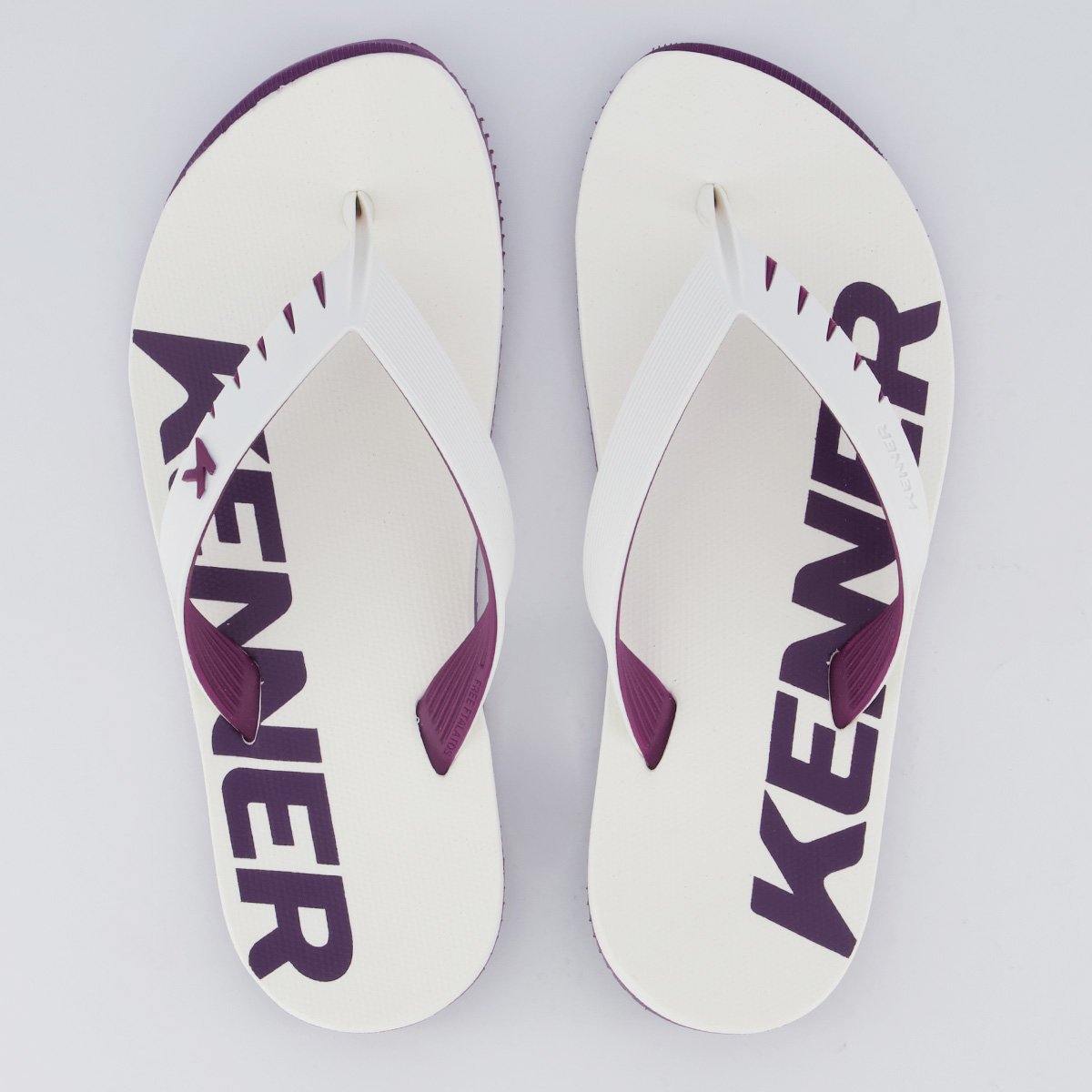 Chinelo Kenner RED II Branco e Roxo