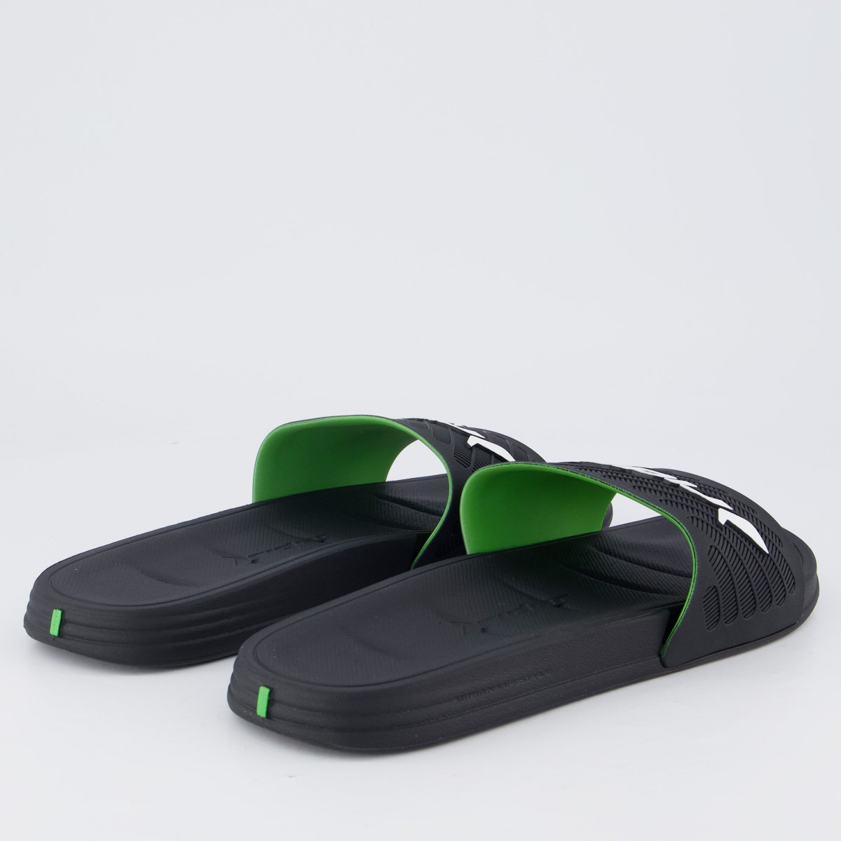 Chinelo Slide Rider Free II Preto e Verde Preto 4