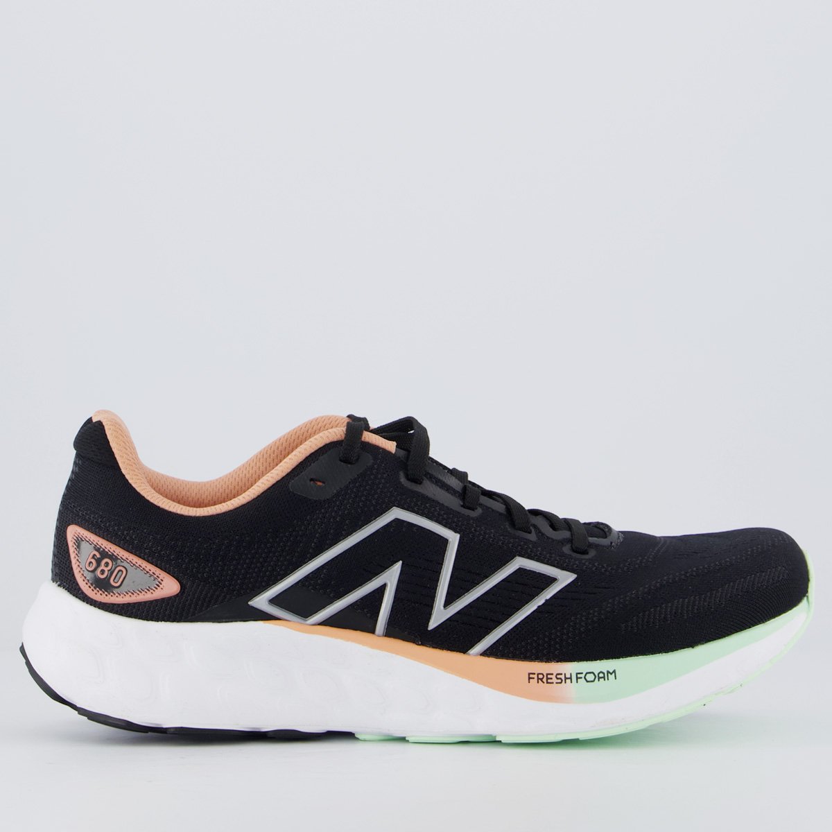 Tênis New Balance Fresh Foam 680 V8 Feminino Preto e Rosé