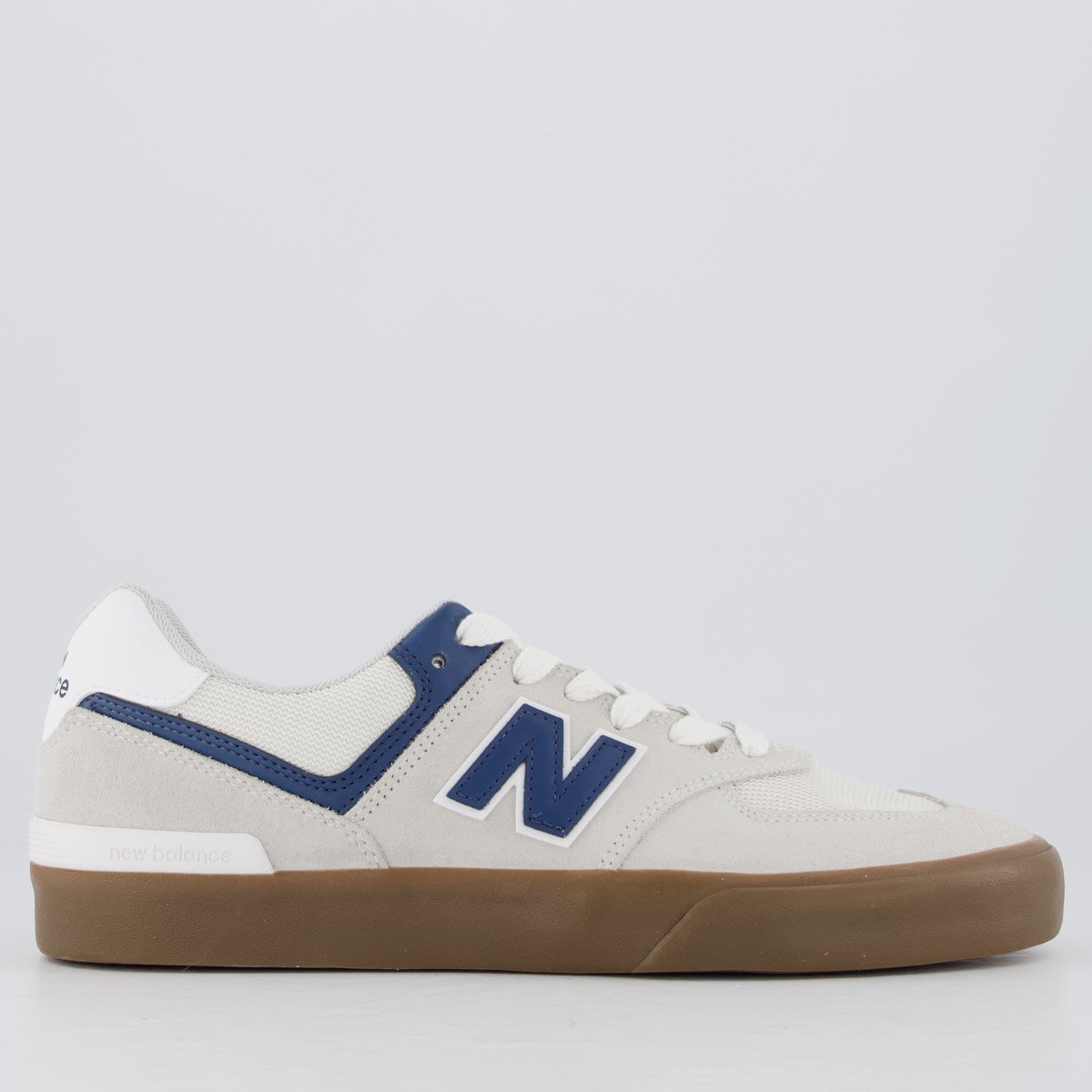 Tênis New Balance NM574 Off White e Azul Marinho