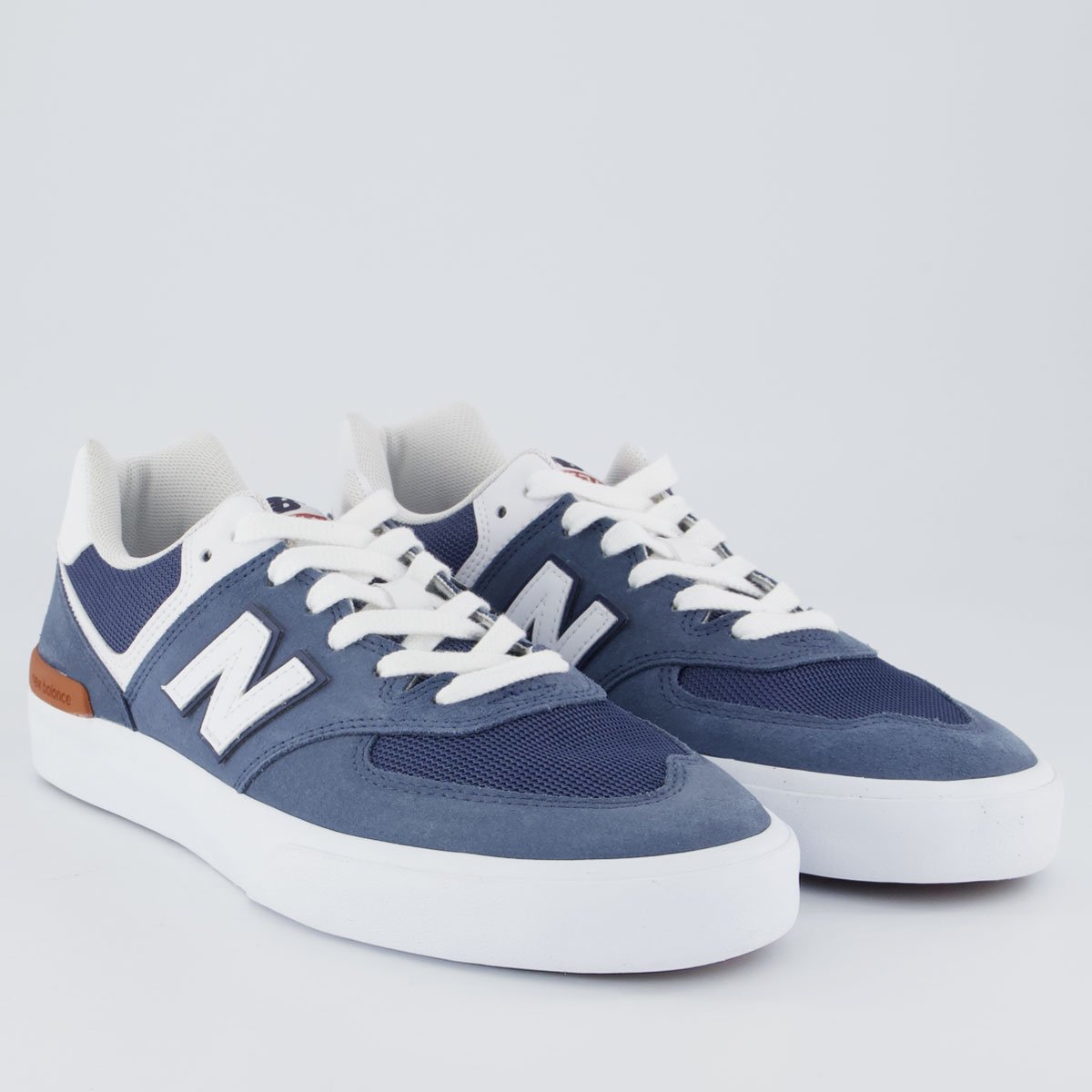Tênis New Balance NM574 Marinho e Branco Azul 2