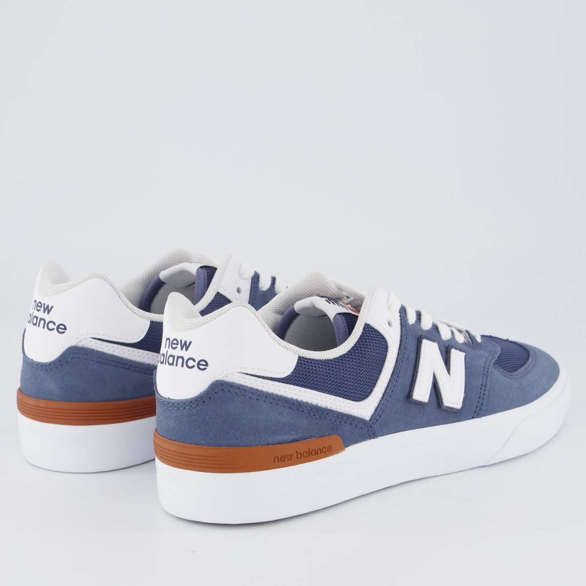 Tênis New Balance NM574 Marinho e Branco Azul 3