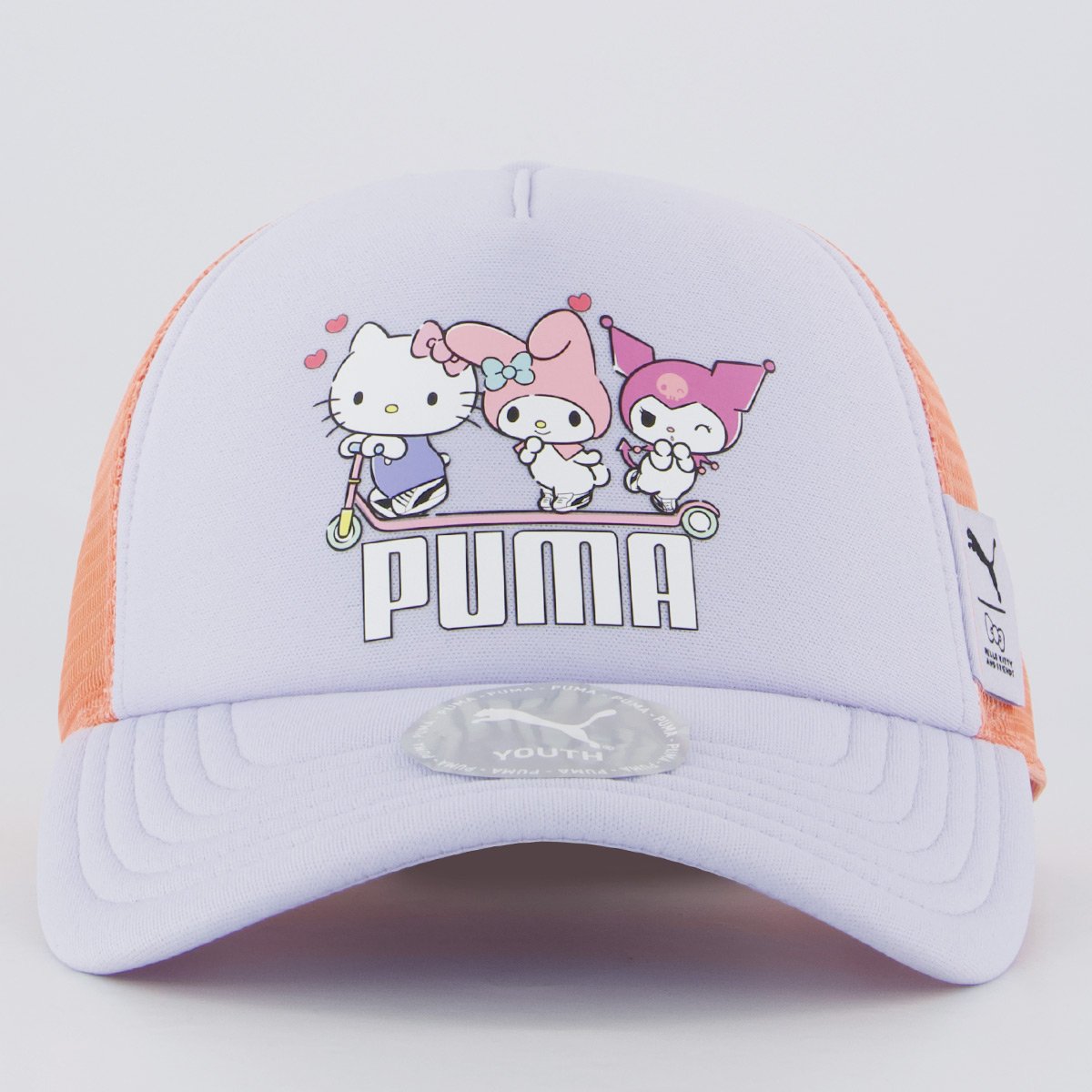 Boné Puma X HK&amp;FR Trucker Juvenil Lilás Lilás 2