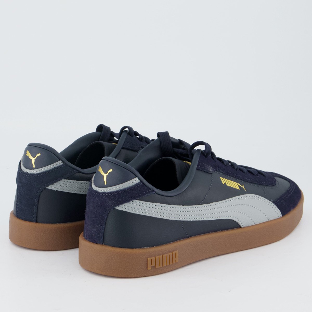 Tênis Puma Club II Era Marinho e Cinza Preto 3