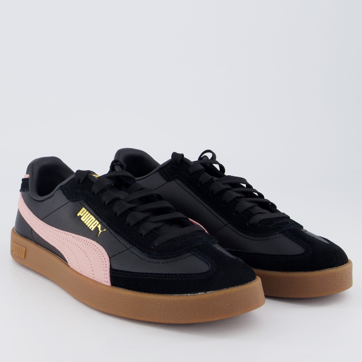 Tênis Puma Club II Era Feminino Preto e Rosa Preto 2
