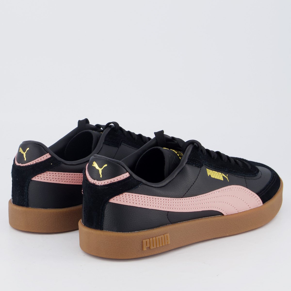 Tênis Puma Club II Era Feminino Preto e Rosa Preto 3