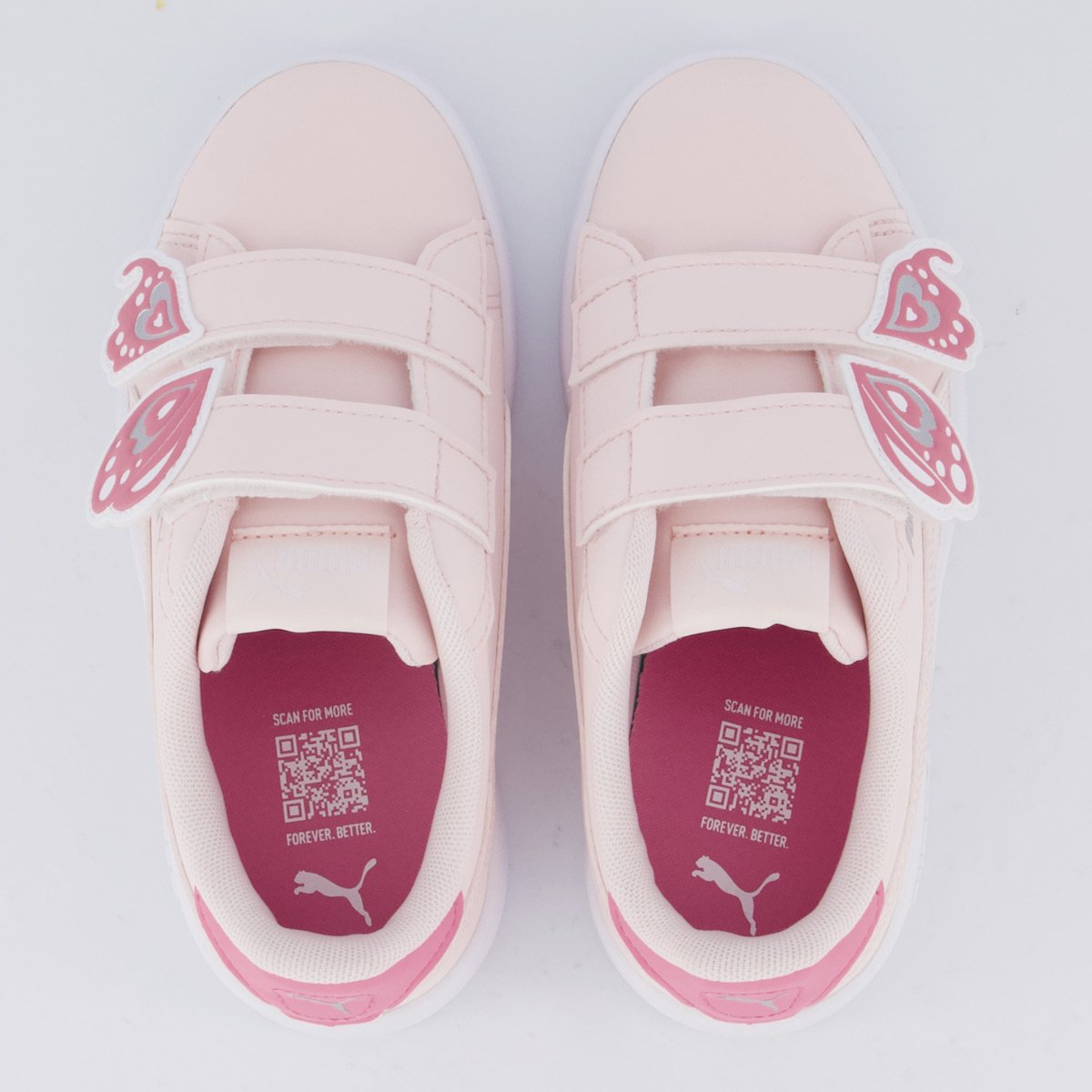 Tênis Puma Smash 3.0 Juvenil Rosa e Branco Rosa 4
