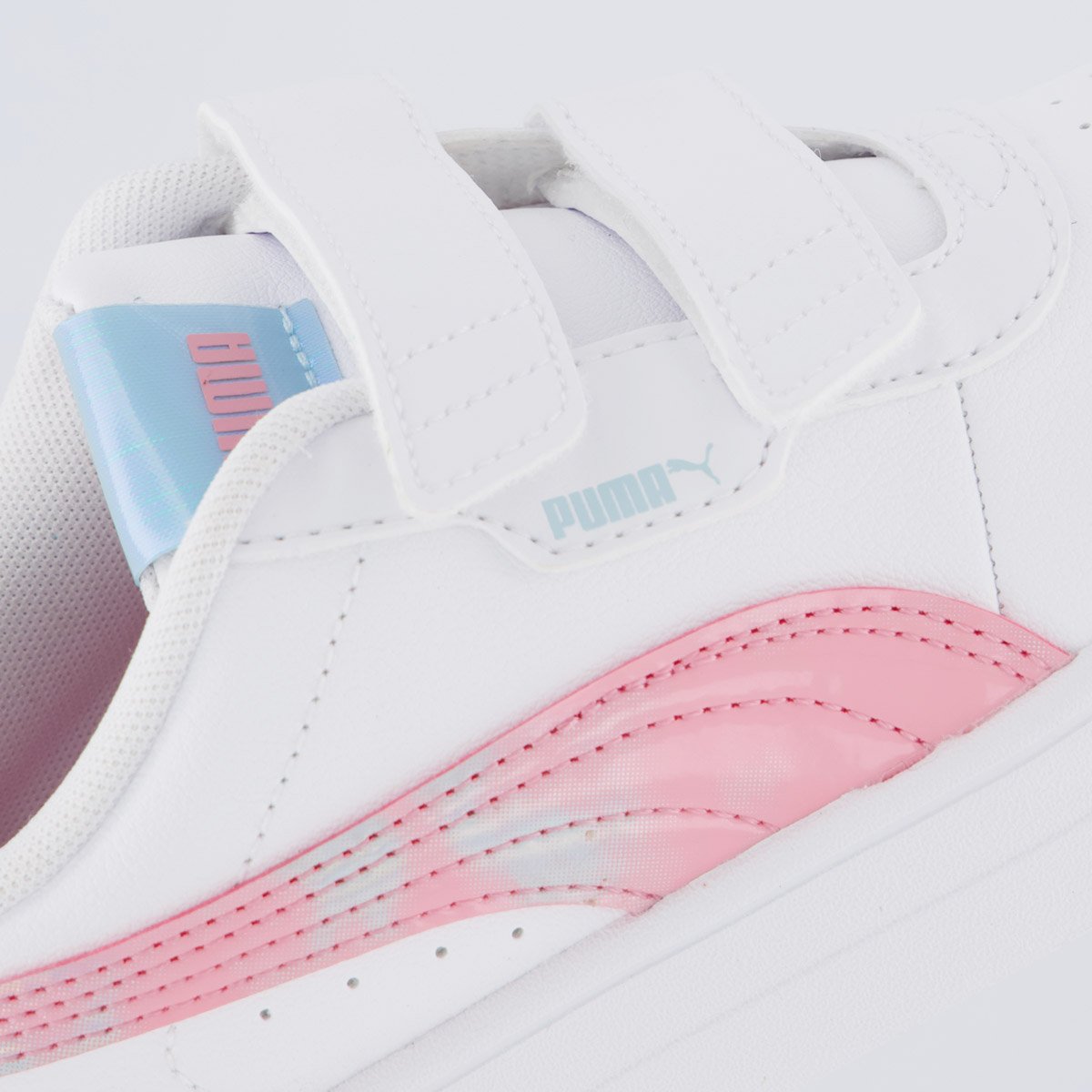 Tênis Puma Carina 3.0 Space Juvenil  Branco e Rosa Branco 7