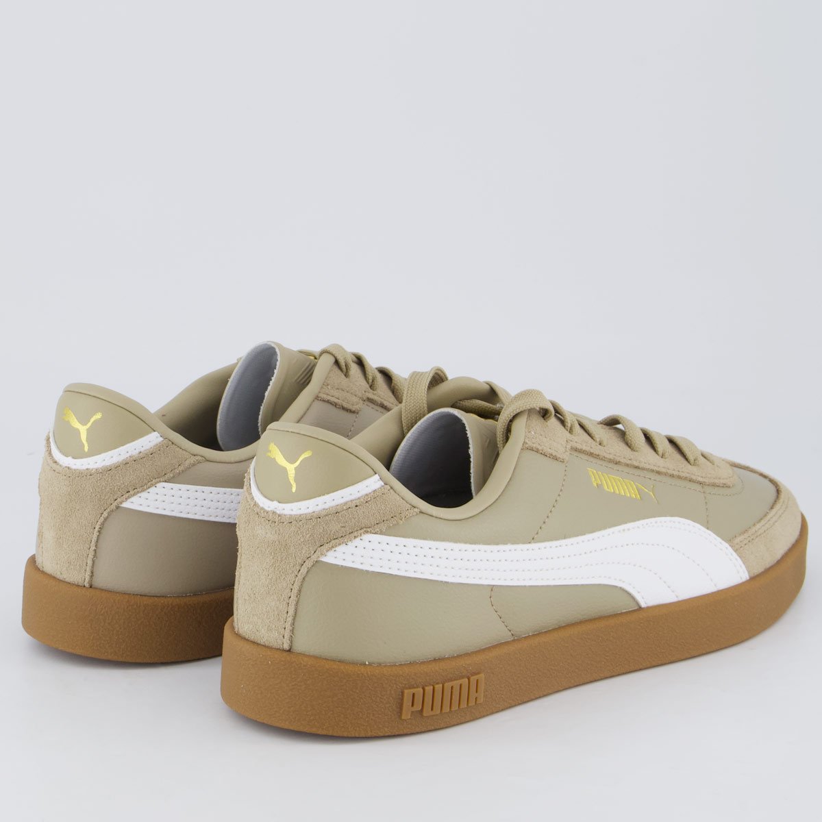 Tênis Puma Club II Era Marrom e Branco Bege 3