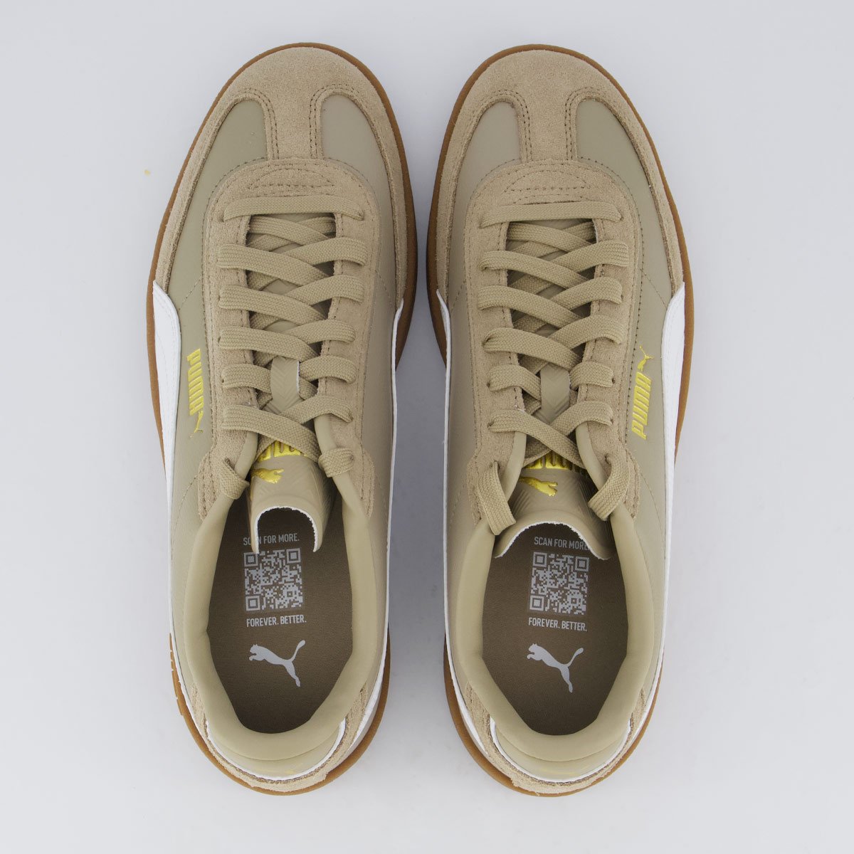 Tênis Puma Club II Era Marrom e Branco Bege 4