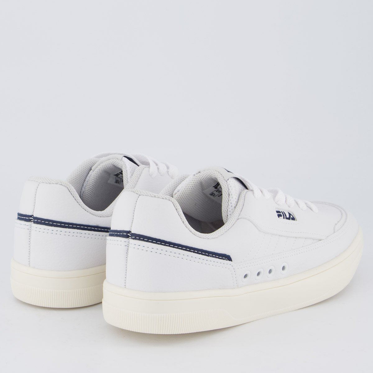 Tênis Fila Vortex Feminino Branco e Marinho Branco 3