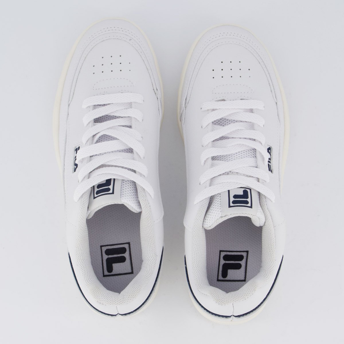 Tênis Fila Vortex Feminino Branco e Marinho Branco 4