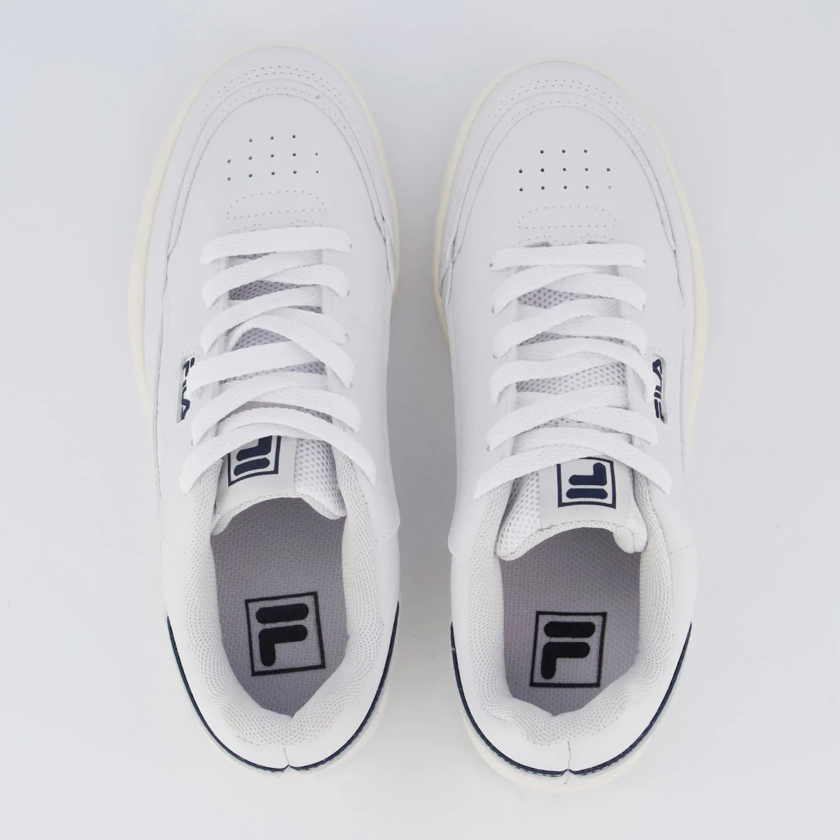 Tênis Fila Vortex Feminino Branco e Marinho Branco 4