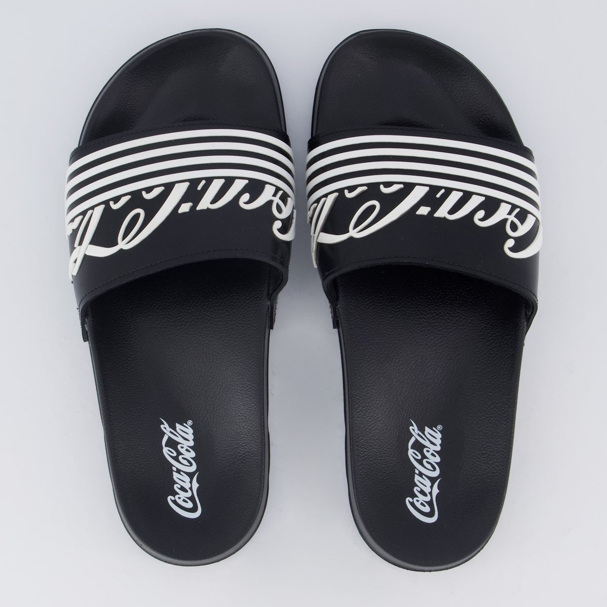 Chinelo Coca Cola Slide Moran Preto