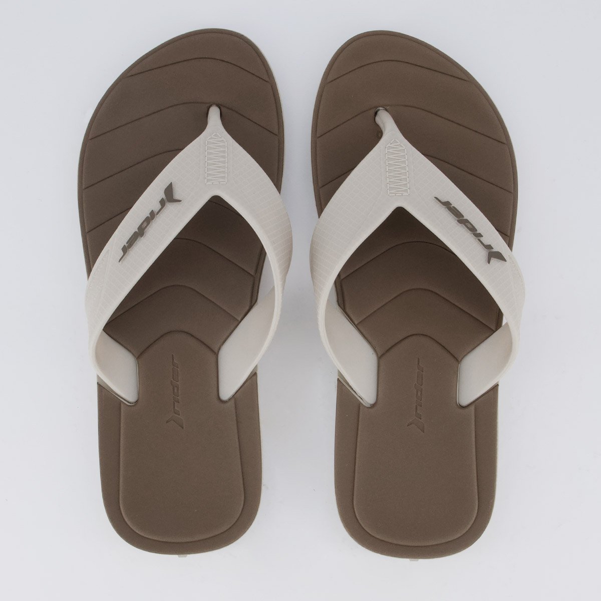 Chinelo Rider Pulse Marrom e Bege