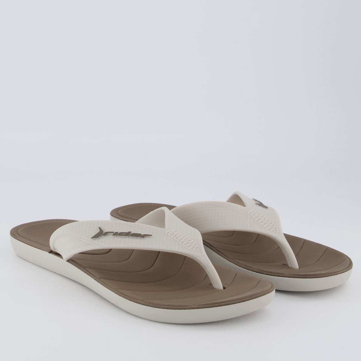 Chinelo Rider Pulse Marrom e Bege Bege 3
