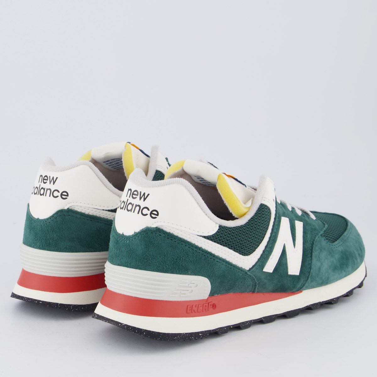 Tênis New Balance 574 V2 Verde e Laranja Verde 3