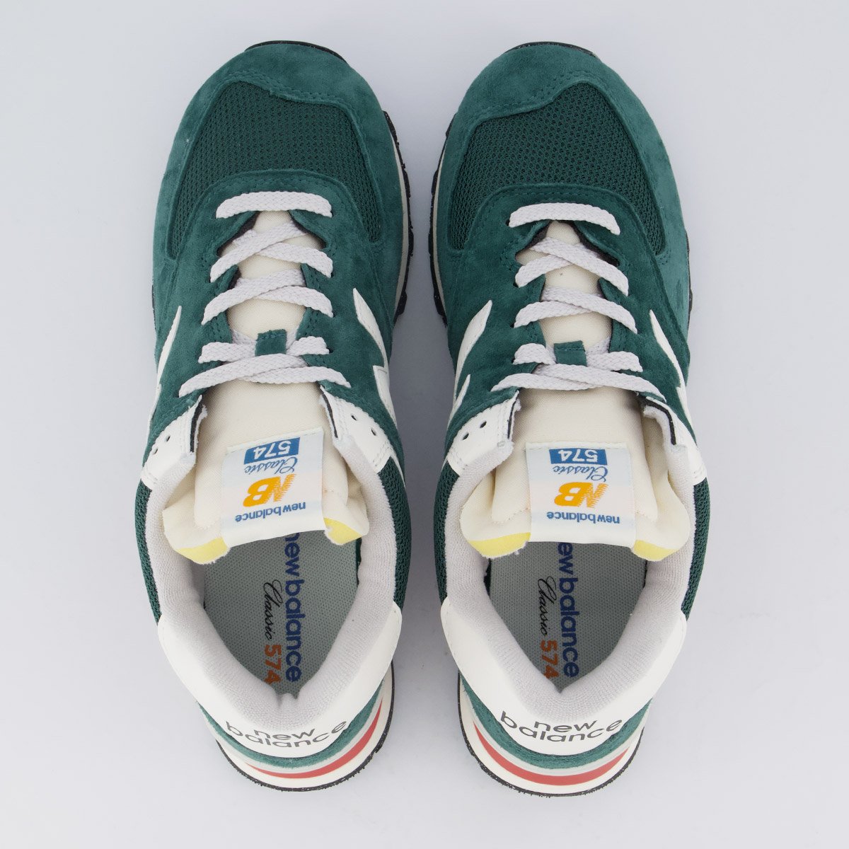 Tênis New Balance 574 V2 Verde e Laranja Verde 4