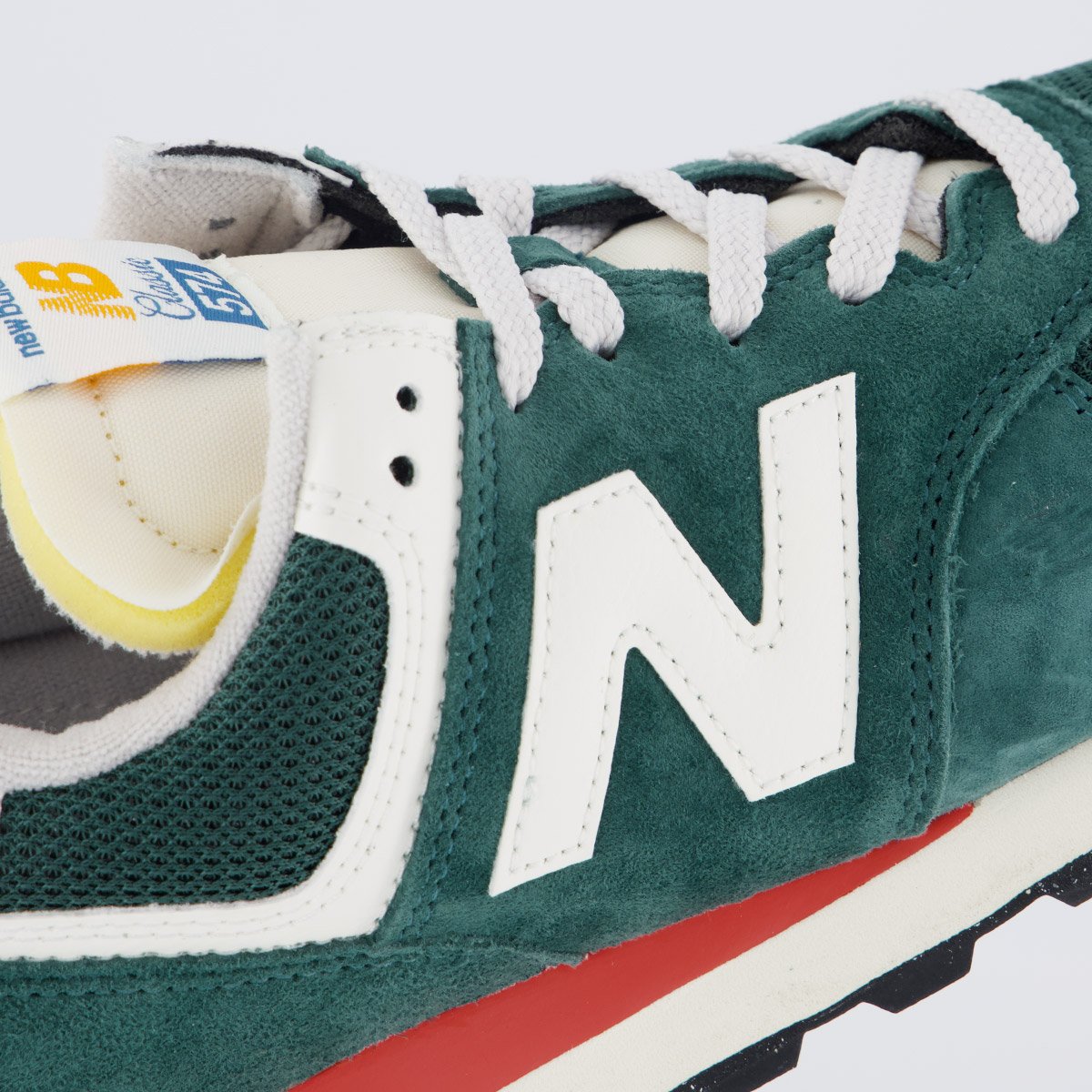 Tênis New Balance 574 V2 Verde e Laranja Verde 7