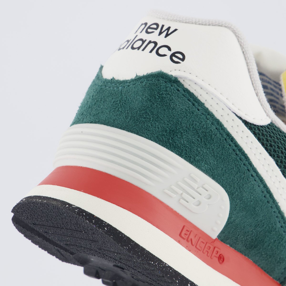 Tênis New Balance 574 V2 Verde e Laranja Verde 6