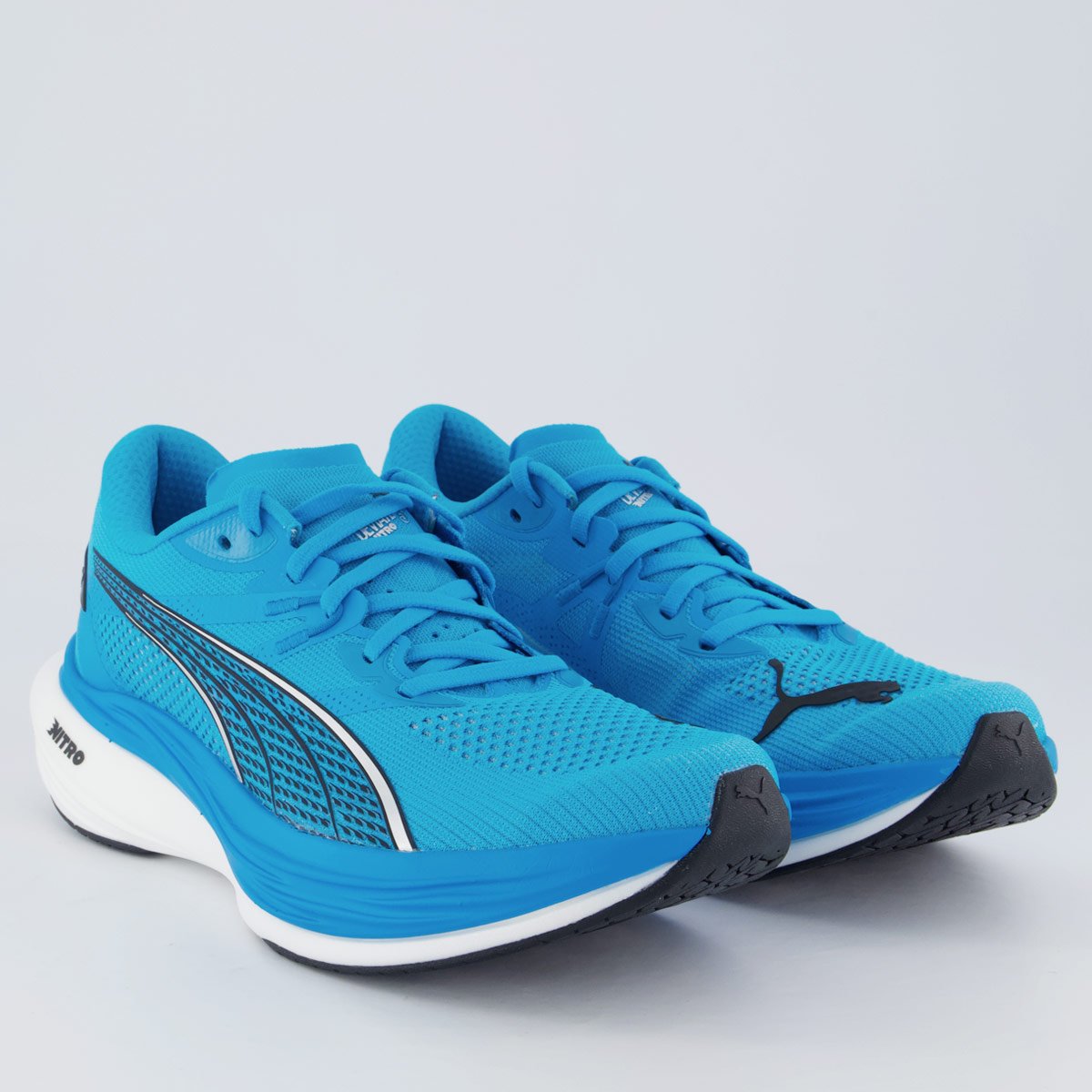Tênis Puma Deviate Nitro 3 Azul e Branco Azul 2