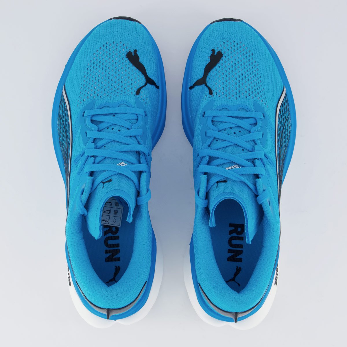 Tênis Puma Deviate Nitro 3 Azul e Branco Azul 4