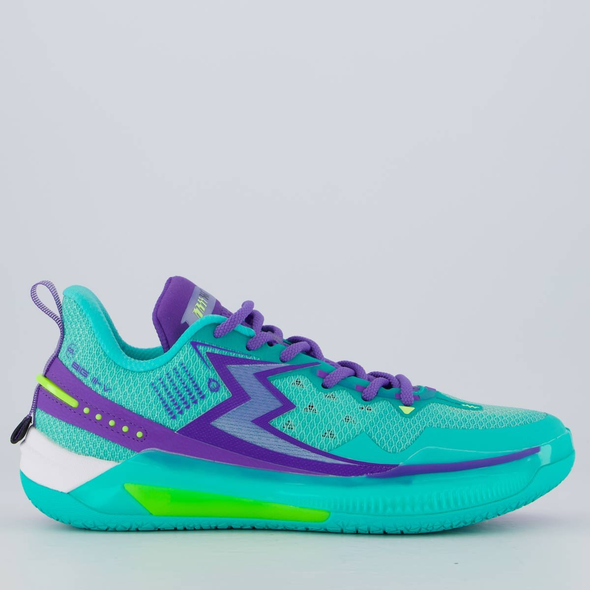 Tênis 361 Degrees Big 3 5.0 Verde Água e Roxo