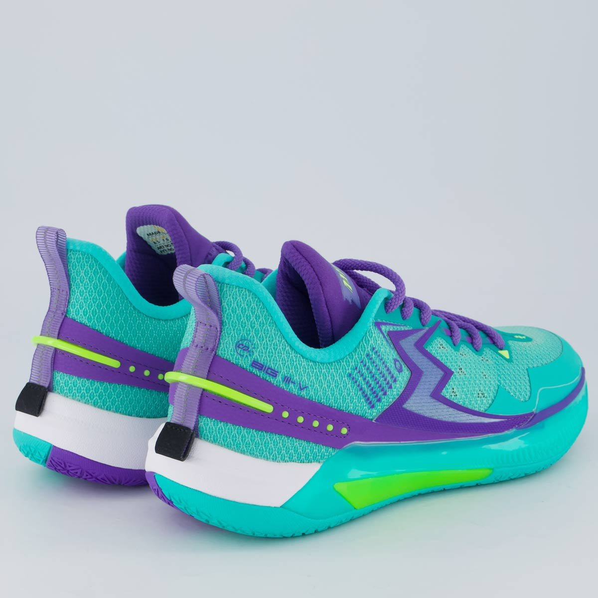 Tênis 361 Degrees Big 3 5.0 Verde Água e Roxo Verde Água/Roxo 3