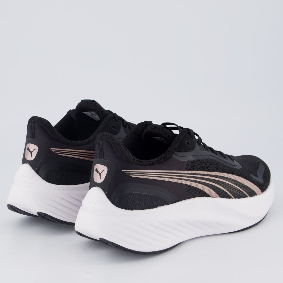 Tênis Puma Pounce Lite Feminino Preto e Rosê Preto 3