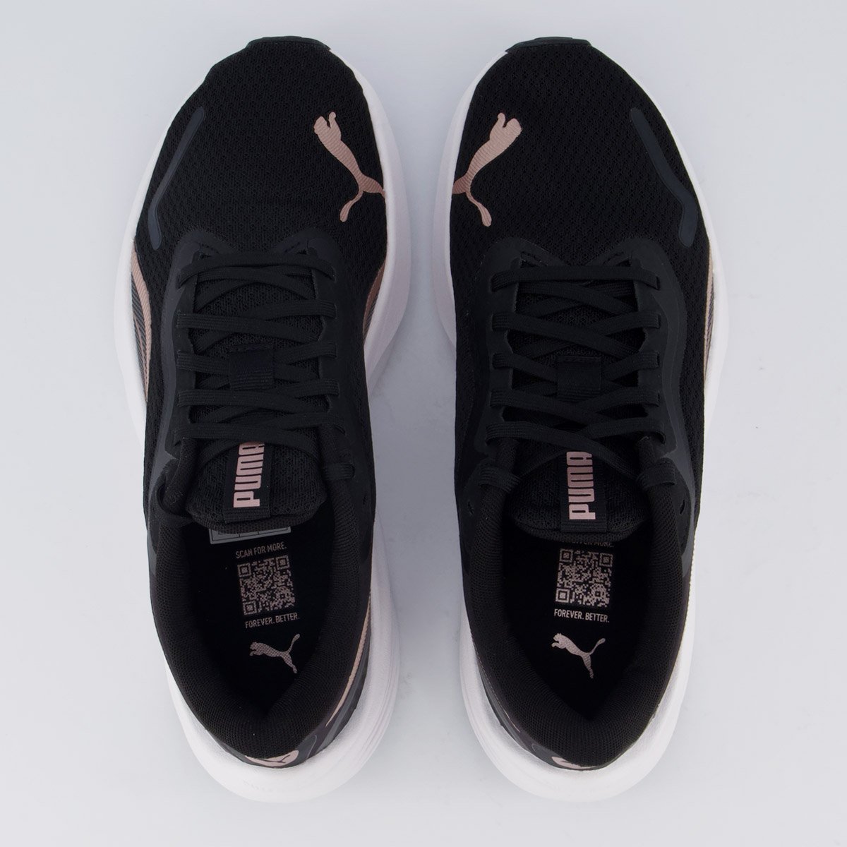 Tênis Puma Pounce Lite Feminino Preto e Rosê Preto 4