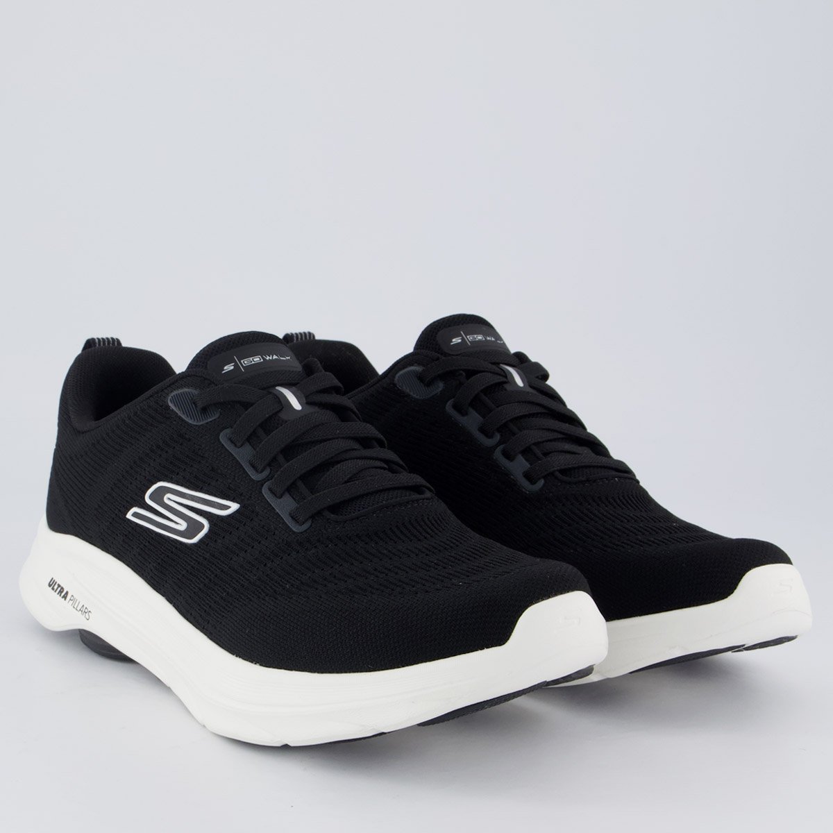 Tênis Skechers Go Walk 8 Preto e Branco Preto 2