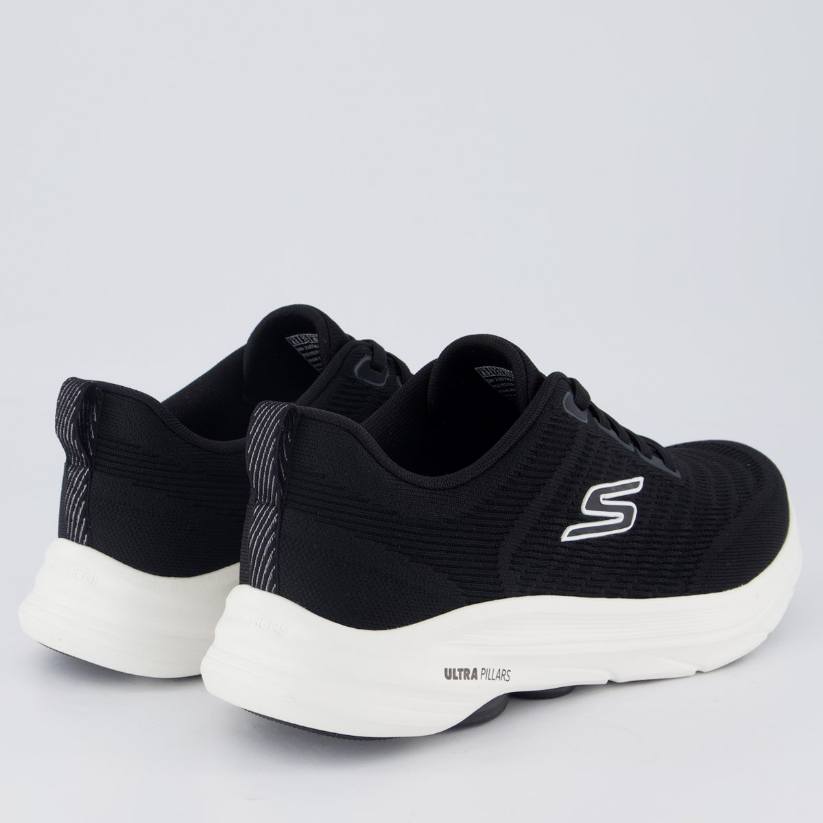 Tênis Skechers Go Walk 8 Preto e Branco Preto 3