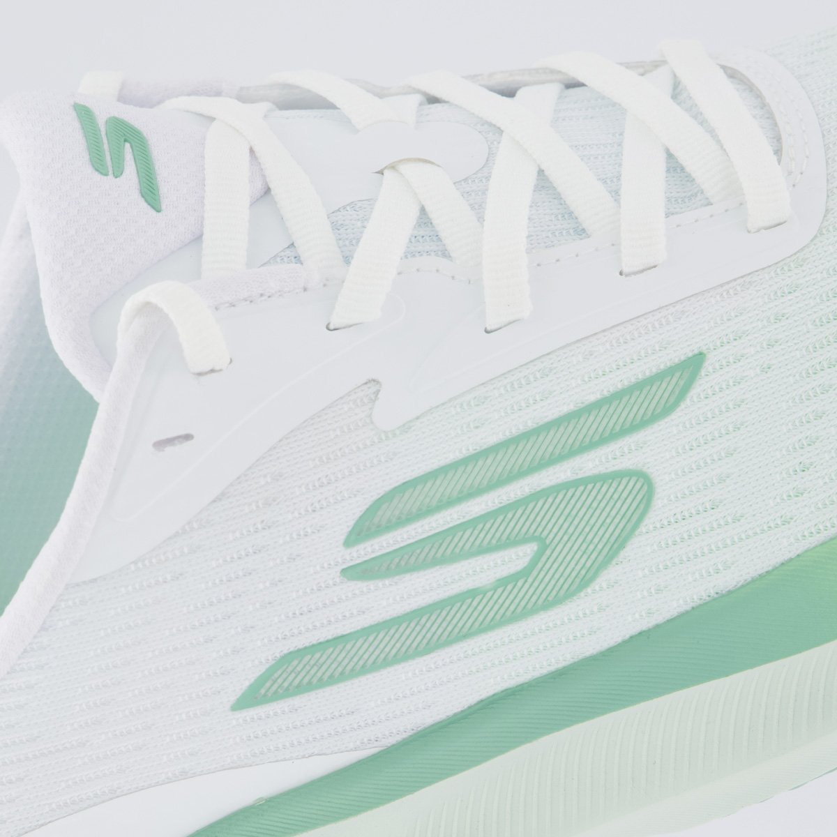 Tênis Skechers Aero Pulse Feminino Branco Branco/Verde 7