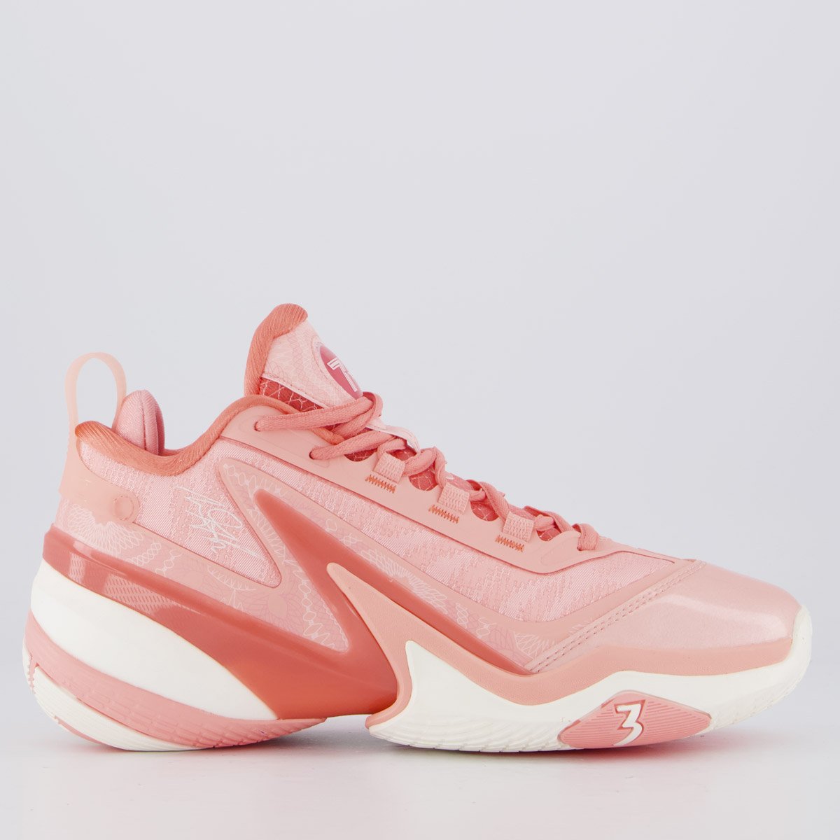 Tênis 361 Degrees AG V Rosa Claro e Branco