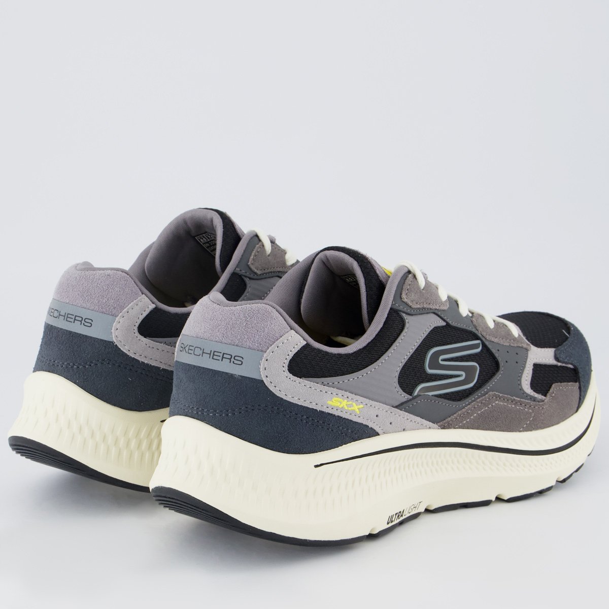 Tênis Skechers Go Run Consistent Retro Preto Cinza 3