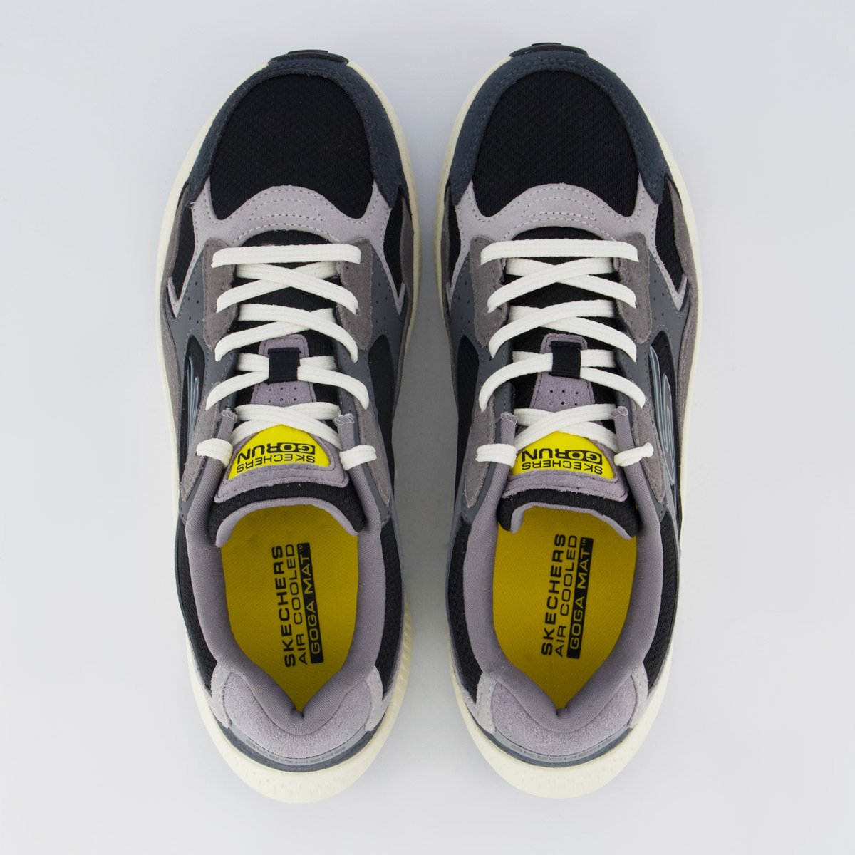 Tênis Skechers Go Run Consistent Retro Preto Cinza 4