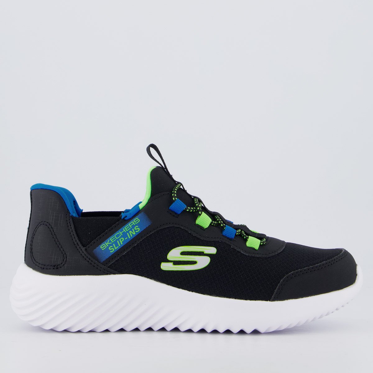 Tênis Skechers Bounder Brisk Infantil Preto