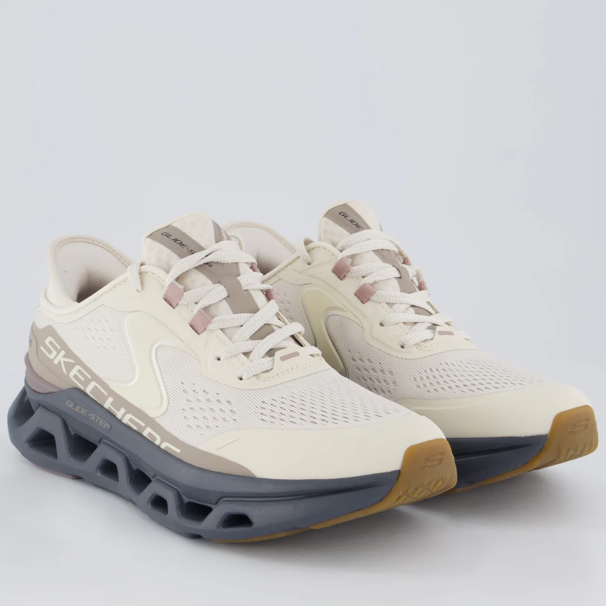 Tênis Skechers Alus Glide-Step Feminino Off White Bege 3