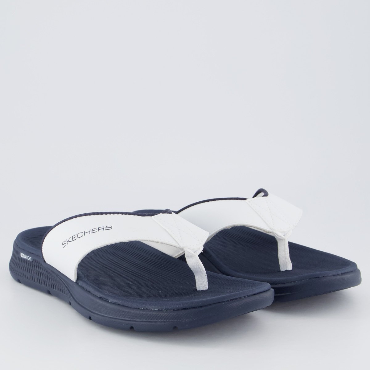 Chinelo Skechers Go Consistent Marinho e Branco Branco 3