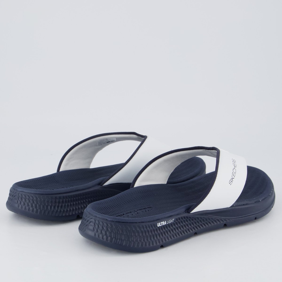 Chinelo Skechers Go Consistent Marinho e Branco Branco 4