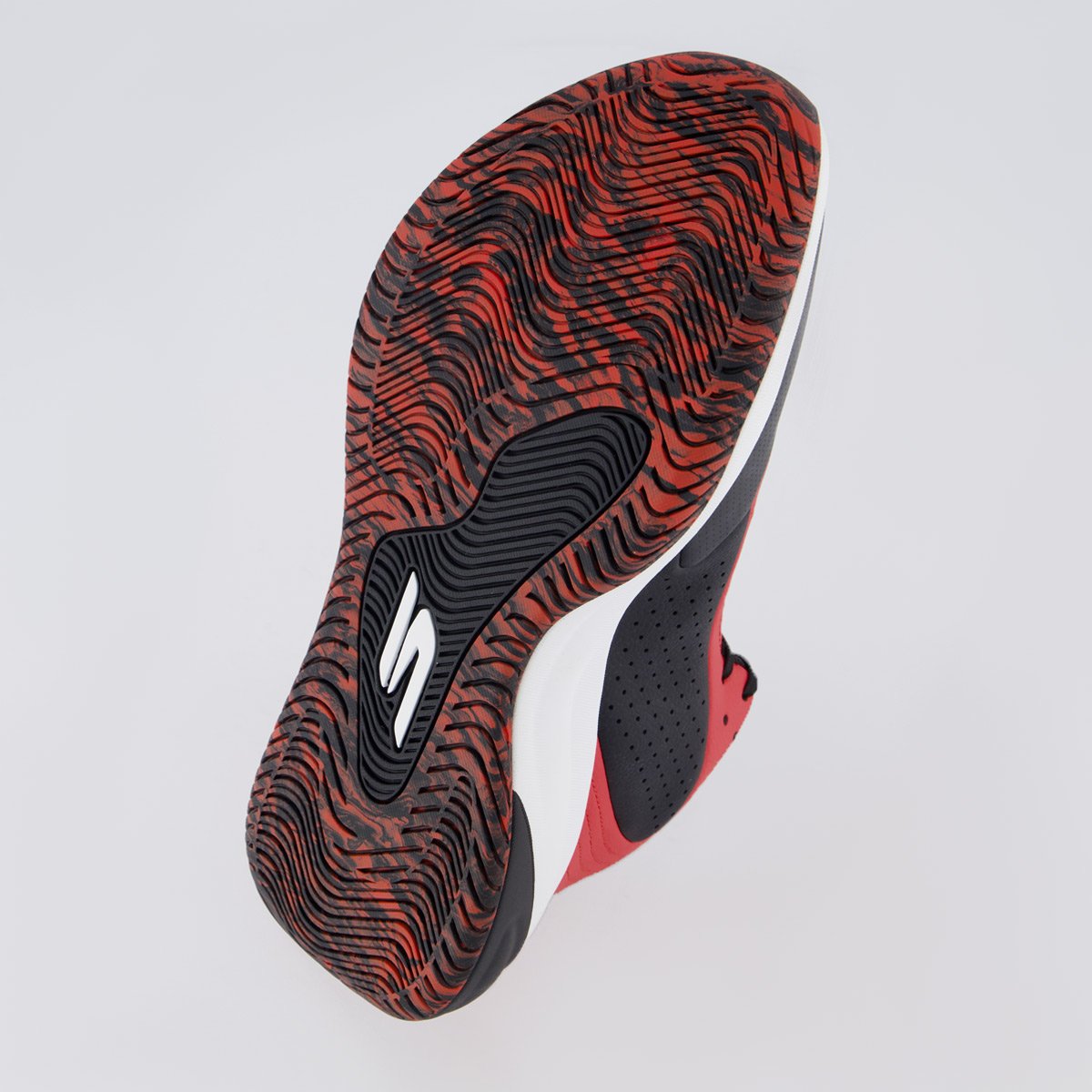 Tênis Skecher SKX Klutch Preto e Vermelho Preto/Vermelho 5