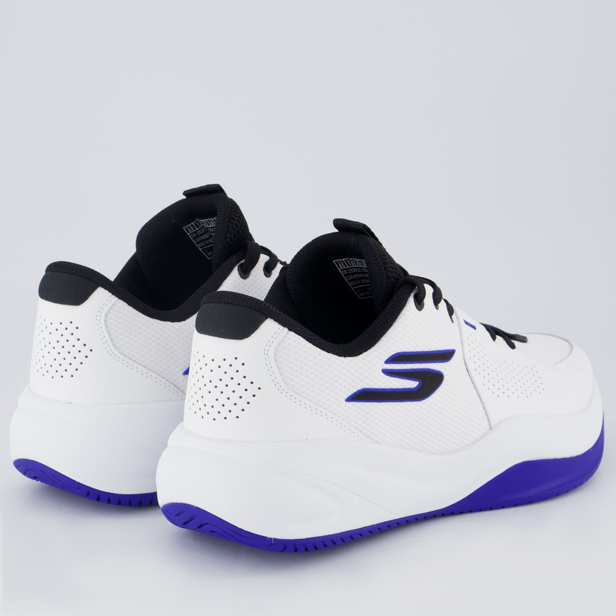 Tênis Skechers SKX League Branco e Azul Branco 3