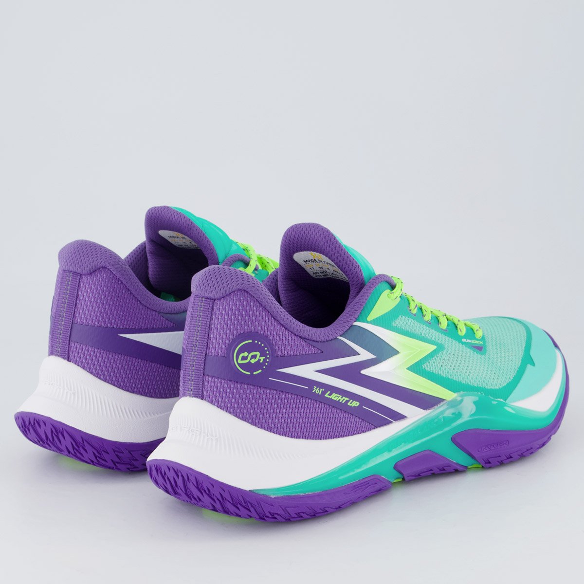 Tênis 361 Degrees Light UP Ciano e Roxo Verde/Roxo 3