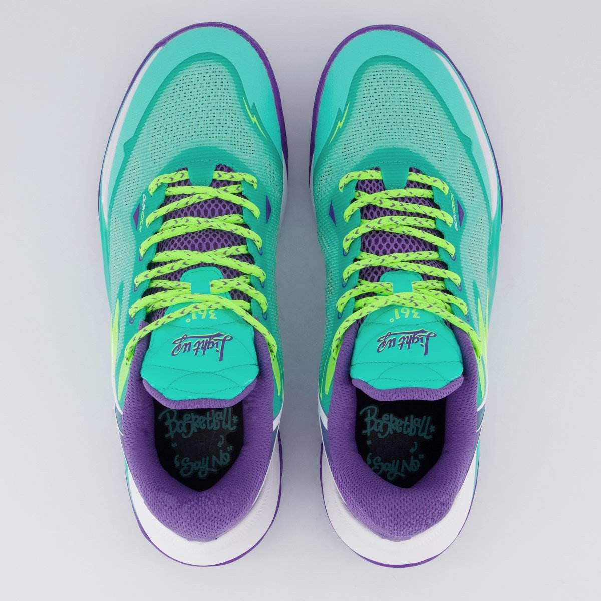 Tênis 361 Degrees Light UP Ciano e Roxo Verde/Roxo 4