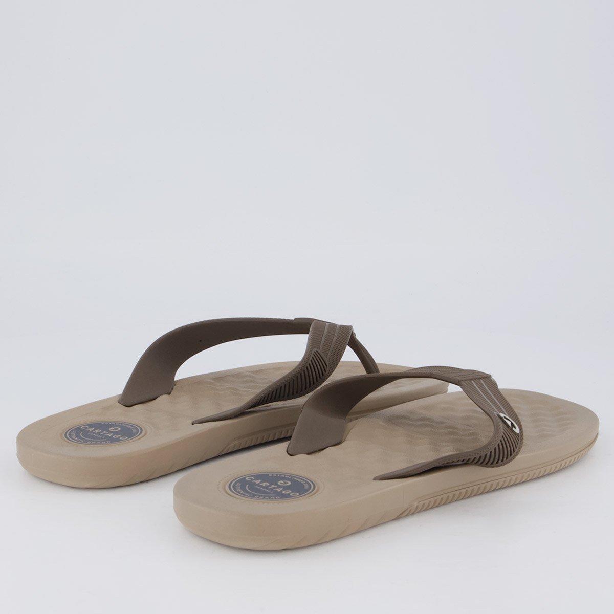 Chinelo Cartago Arizona Light Bege Marrom 4