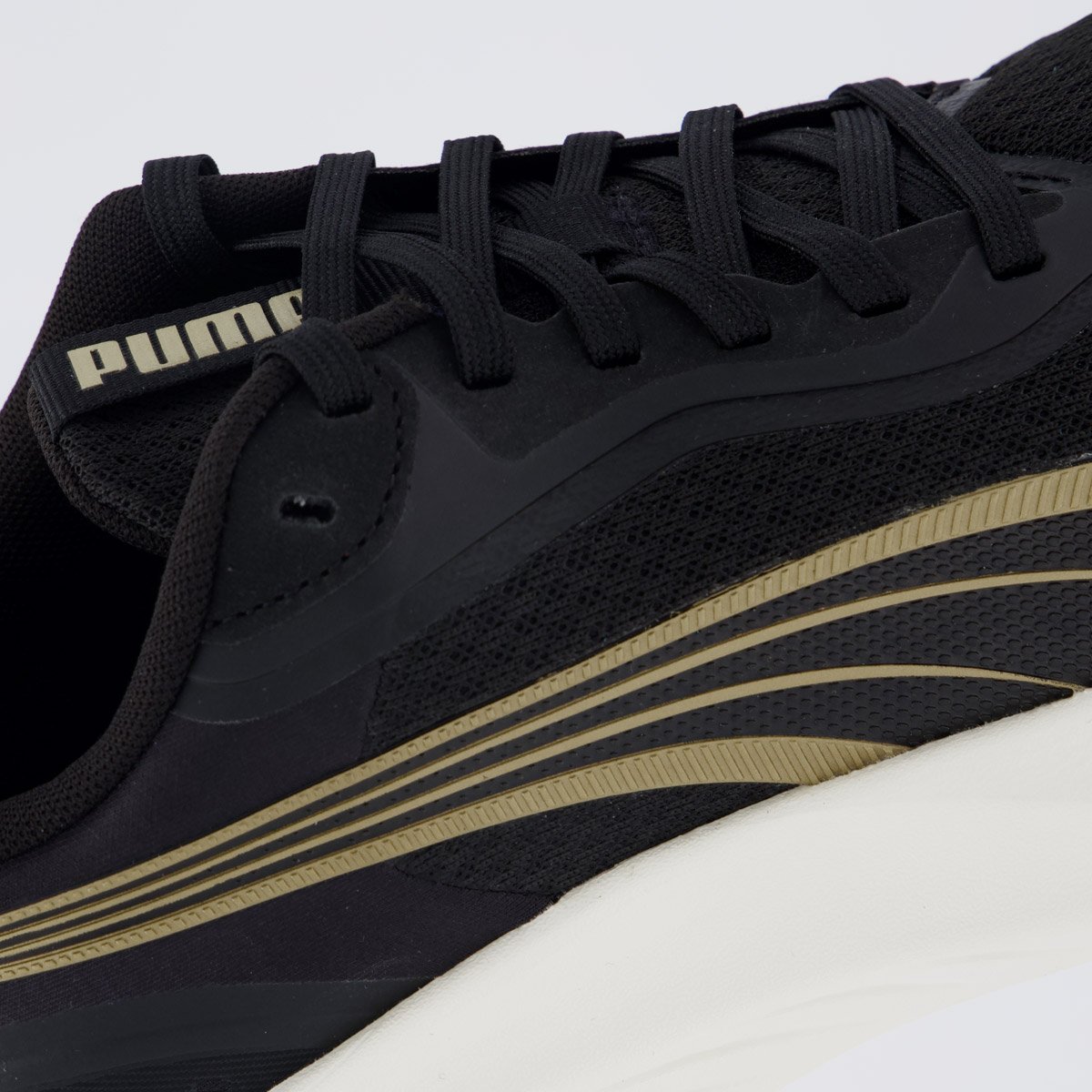 Tenis Puma Pouce Lite Feminino Preto e Dourado Preto 7