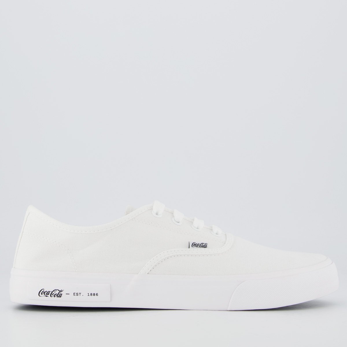 Tênis Coca Cola Kick Summer Branco e Preto