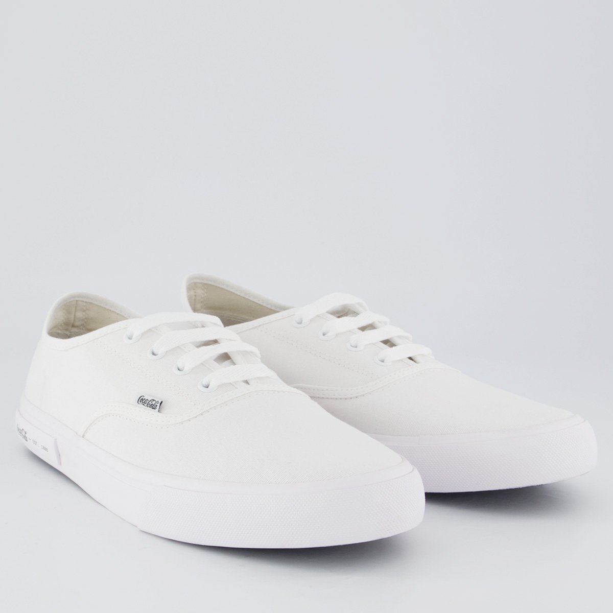 Tênis Coca Cola Kick Summer Branco e Preto Branco 2