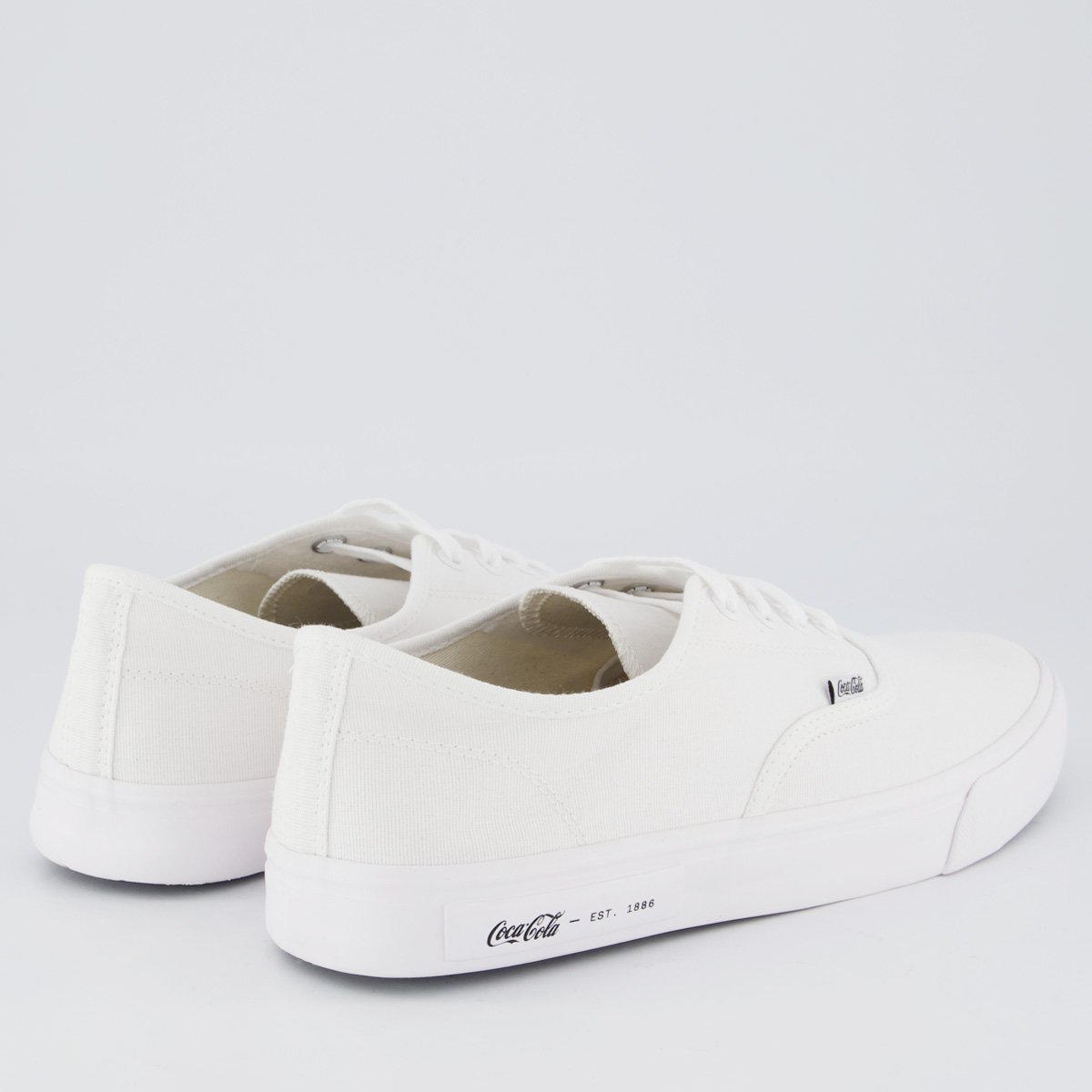 Tênis Coca Cola Kick Summer Branco e Preto Branco 3